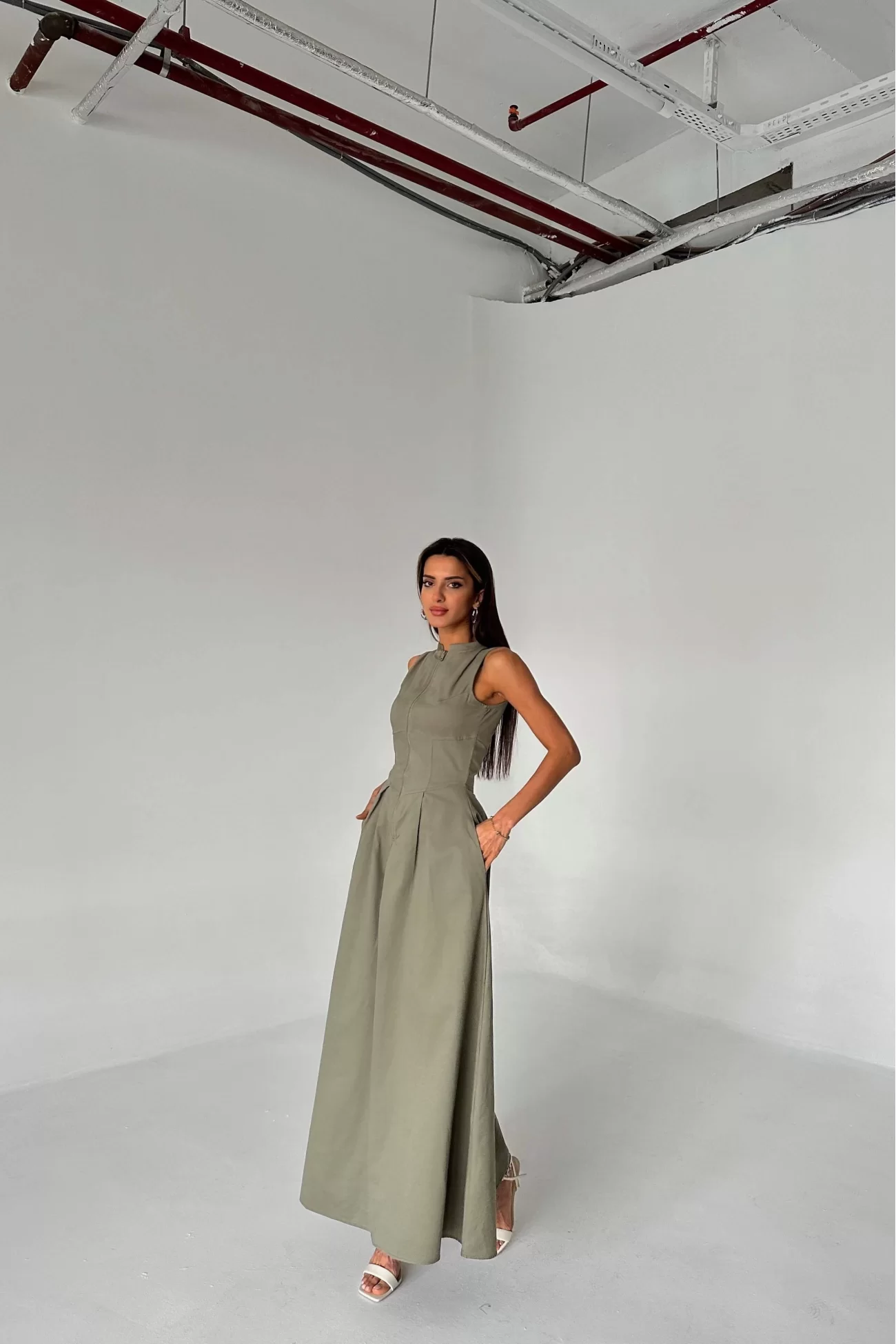 V-Neck Maxi Dress