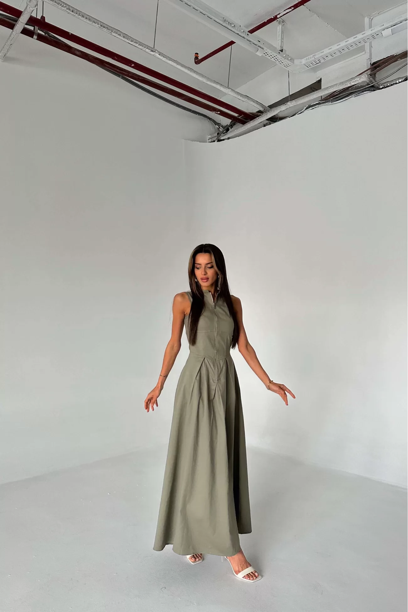 V-Neck Maxi Dress