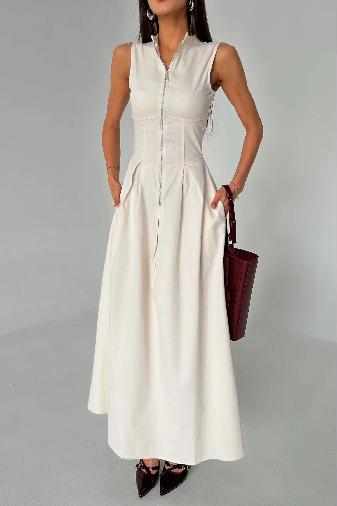 V-Neck Maxi Dress