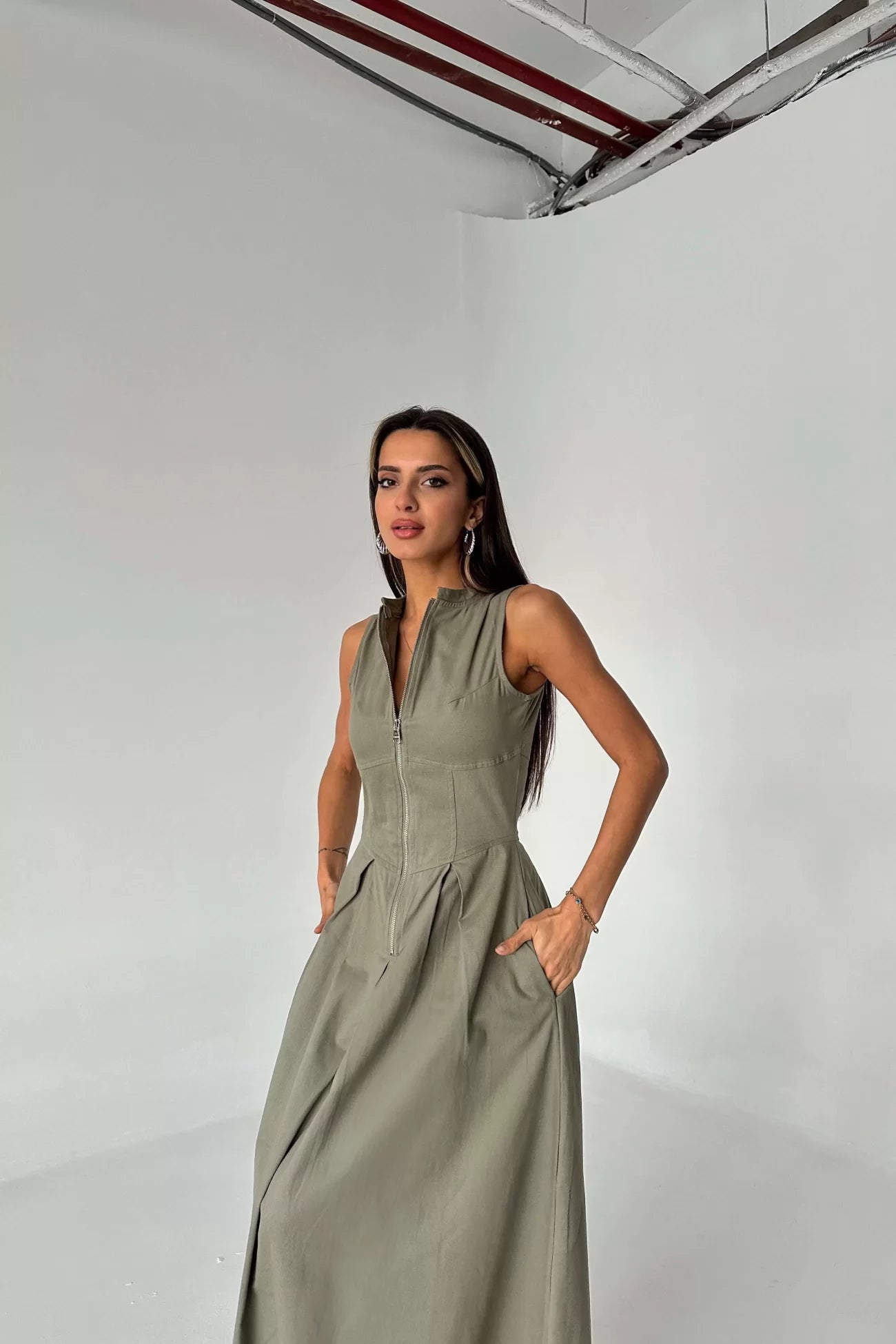 V-Neck Maxi Dress
