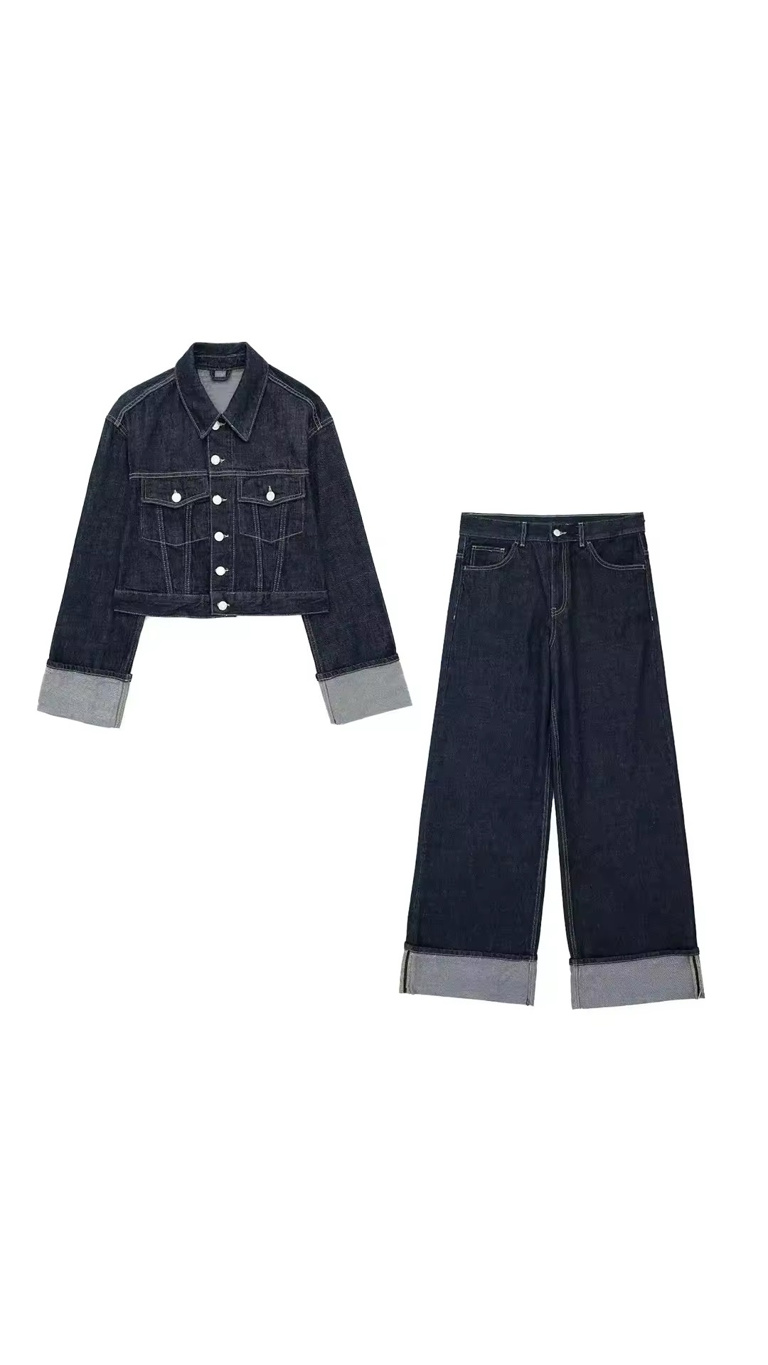 Ivory Denim Set