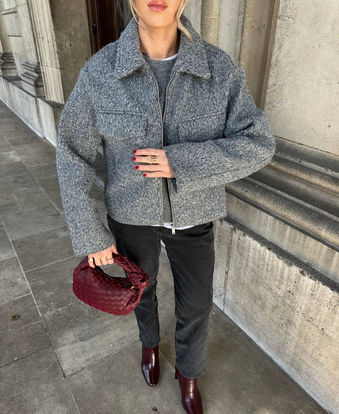Tweed Kurzjacke
