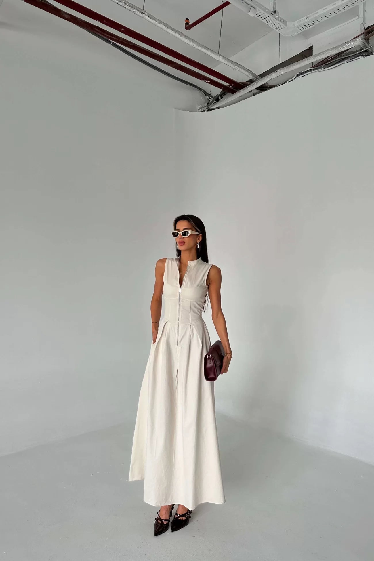 V-Neck Maxi Dress