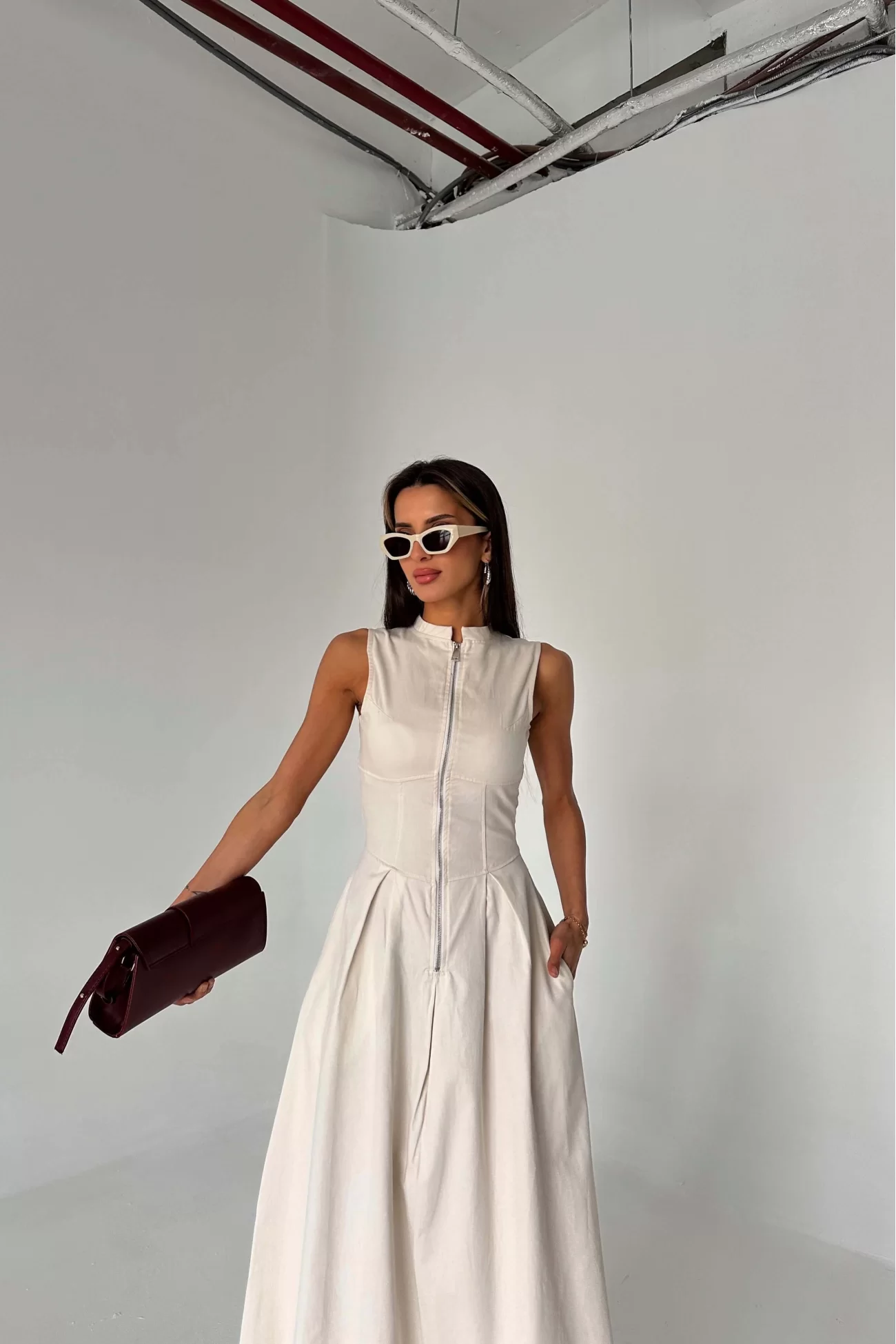 V-Neck Maxi Dress