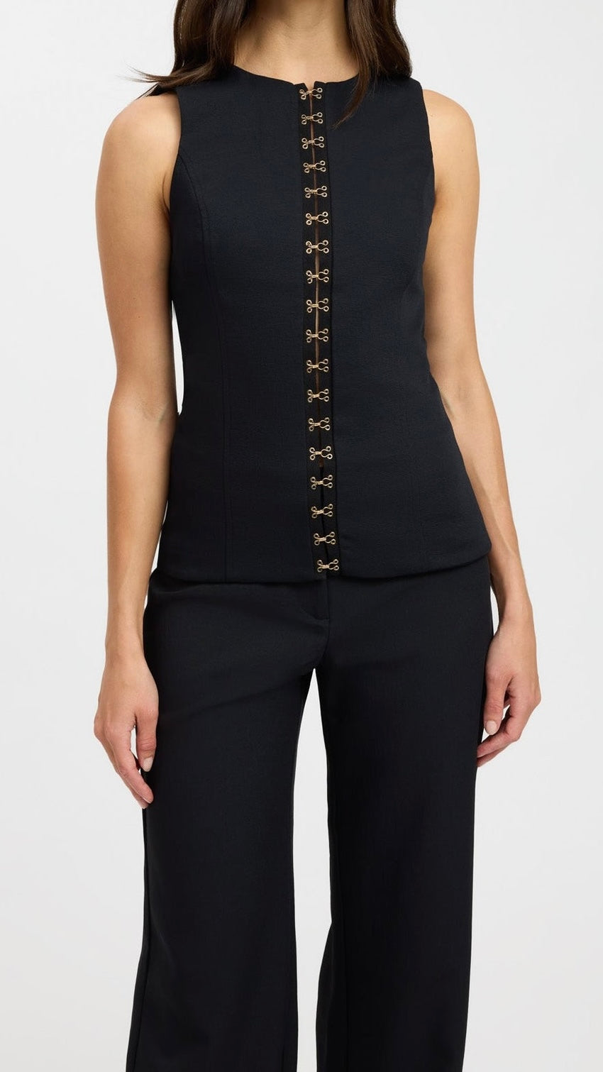 High Neck Crew Top