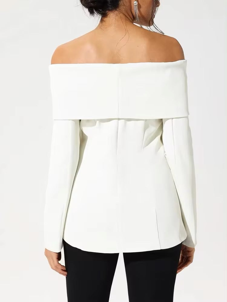 Off Shoulder Blazer