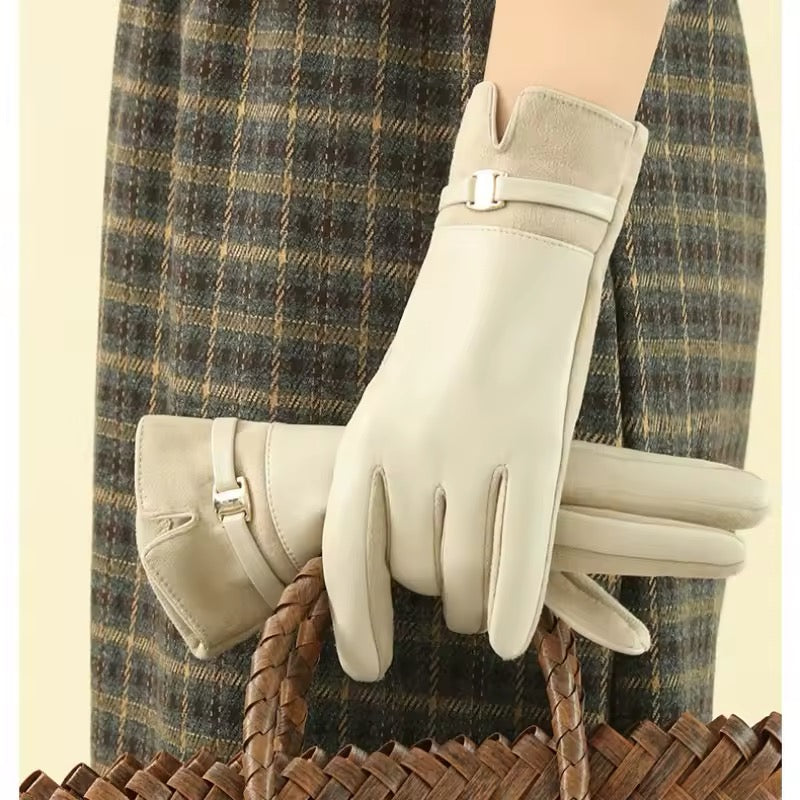 Winter Leder Handschuhe