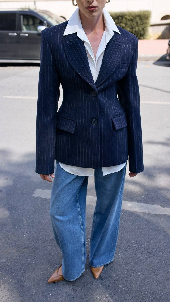 Heritage Pinstripe Blazer