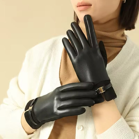 Winter Leder Handschuhe