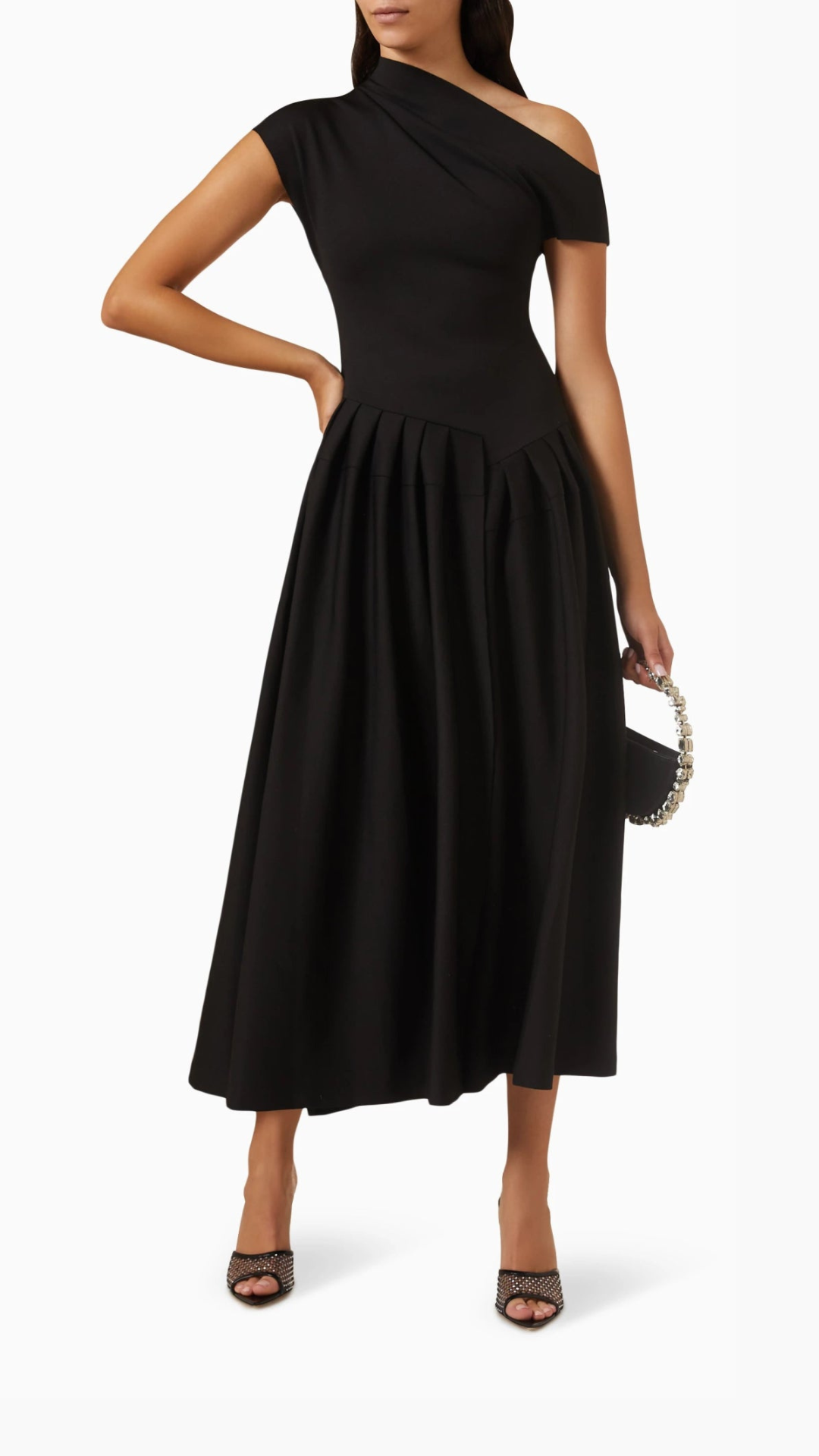 Maxi Dress with Short Sleeves
