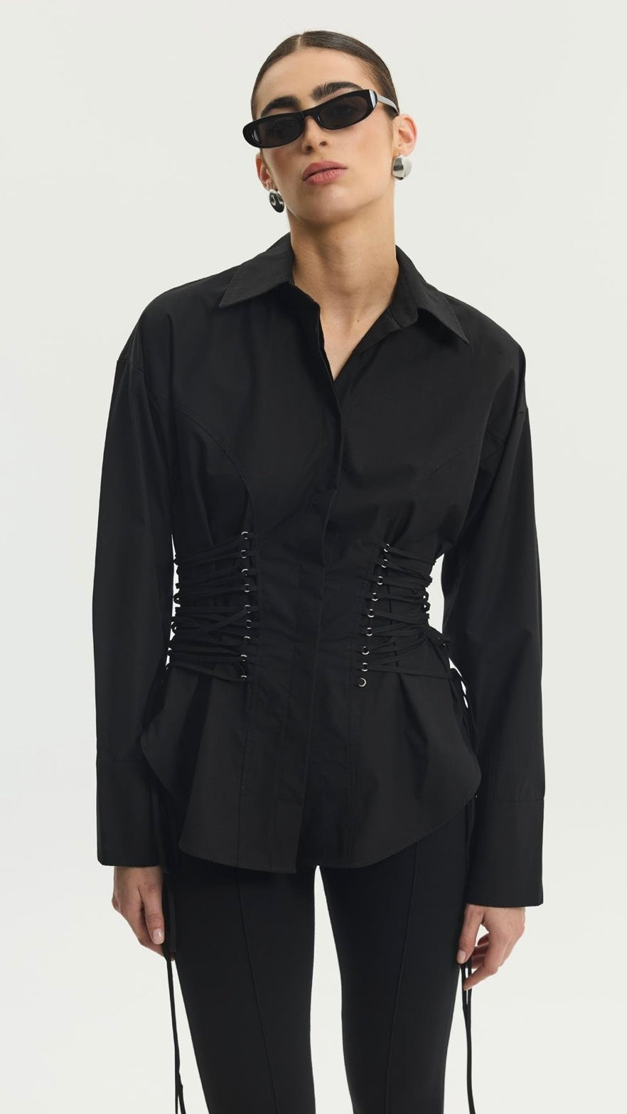 Cinched Waist Shirt