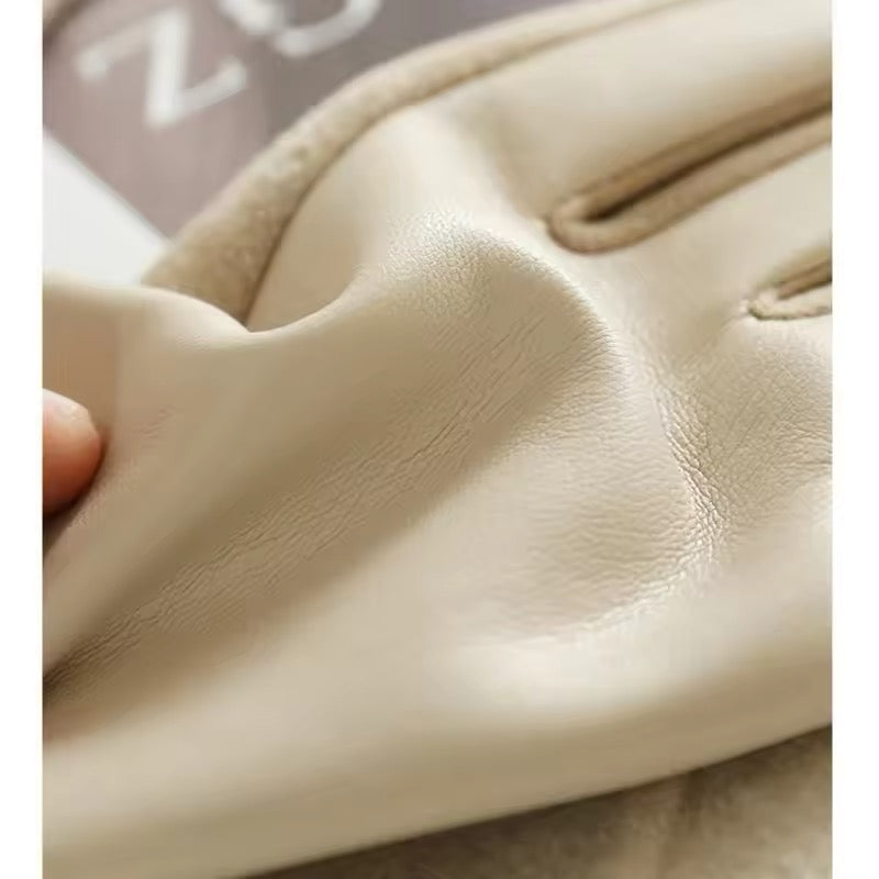 Winter Leder Handschuhe