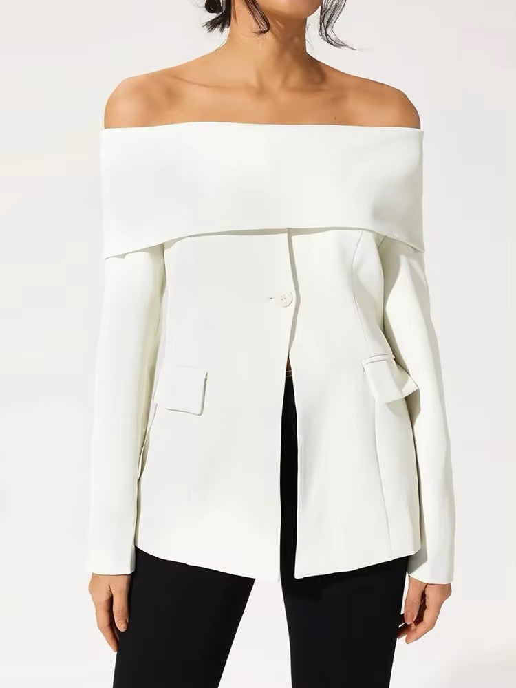 Off Shoulder Blazer